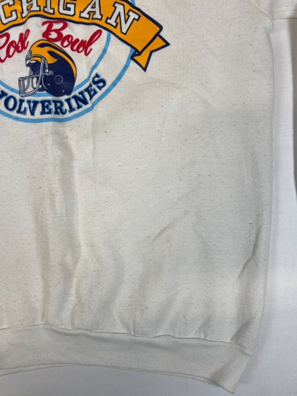 Vintage University of Michigan Rose Bowl Sweatshirt Size XL Made in USA - Picture 5 of 10